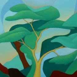 Arbres et torrent *