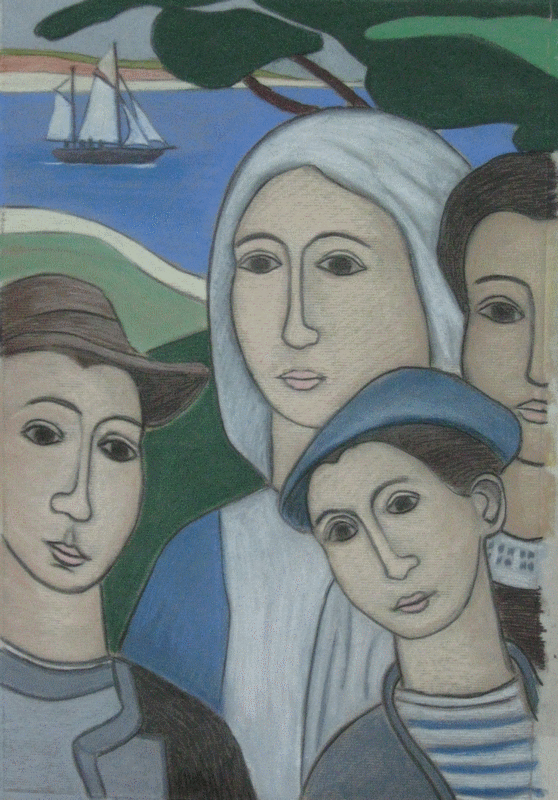 Famille de pêcheur d'après Filiger 