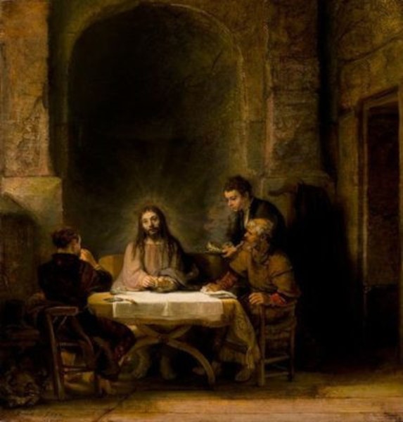Rembrandt les pélerins d Emmaüs